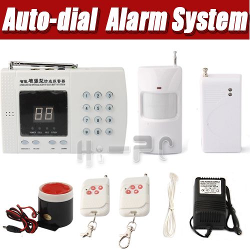   Auto dial Wireless Burglar home Security Infrared Alarm System  