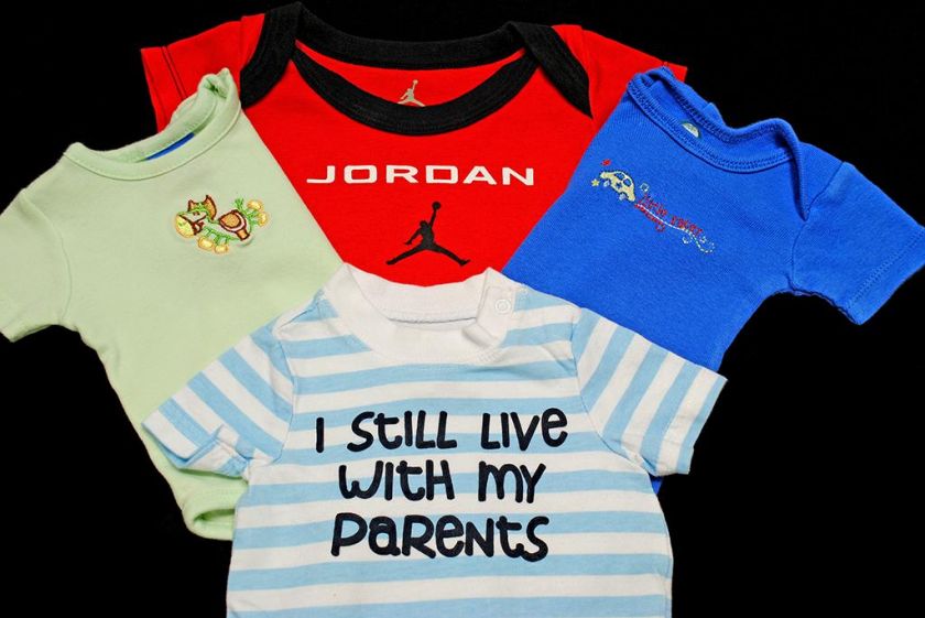 BABY BOY CLOTHES LOT ONESIES AIR JORDAN NEWBORN 0 3 MONTHS 3 MONTHS 0 