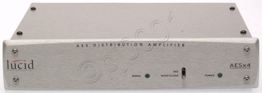   Lucid AESx4 AES/EBU Digital Audio 1x4 Wordclock Distribution Amplifier