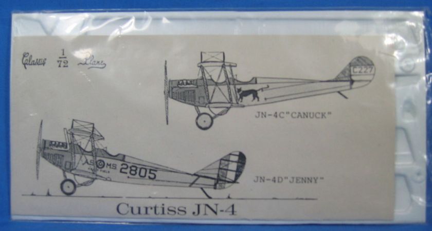 RARE CLASSIC PLANE CURTISS JN 4D JENNY VACUUM FORM MODEL AIRPLANE KIT 