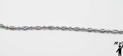 18 14k White Gold Diamond Cut Rope Chain Necklace Italy Sparkles Like 