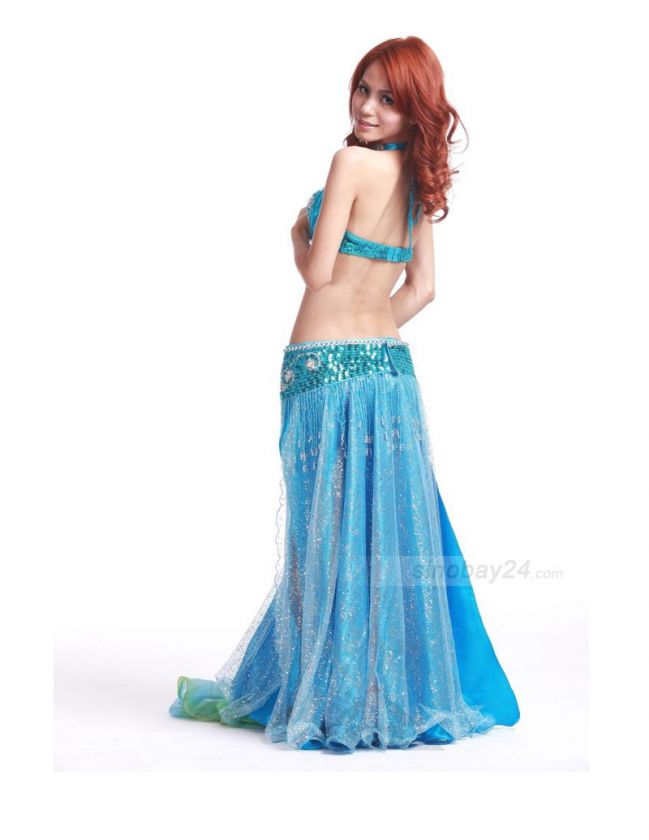 C91823 Womens New Polyster Beads Belly Dance Custome Belly Dancing 