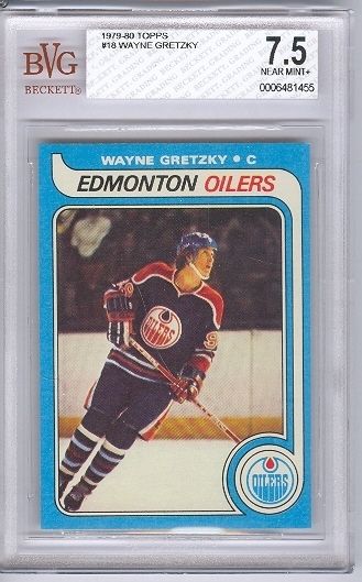 1979 80 Topps Wayne Gretzky BVG 7.5  