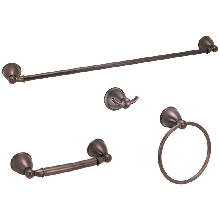 Astor Oil Rubbed Bronze Bath Hardware Set Bathroom  