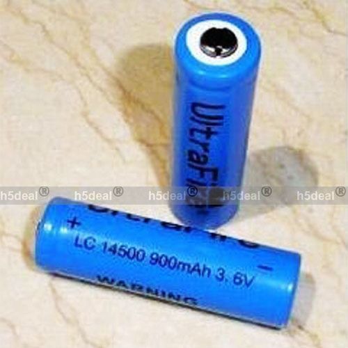   UltraFire 14500 AA 3.6V 900 mAh Lithium Rechargeable Battery Z  