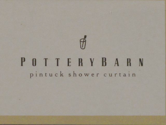 Pottery Barn Pintuck Shower Curtain New  