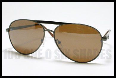   Sunglasses No Glare Coating Back of the Lens, BROWN with Spring Hinge