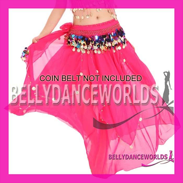   DANCE COSTUME SET BUTTERFLY BRA TOP SKIRT BOLLYWOOD DANCING GOLD COINS