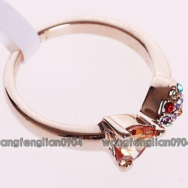 CZ 18Kt Gold Plated Cute Fish Fashion Ring 094724