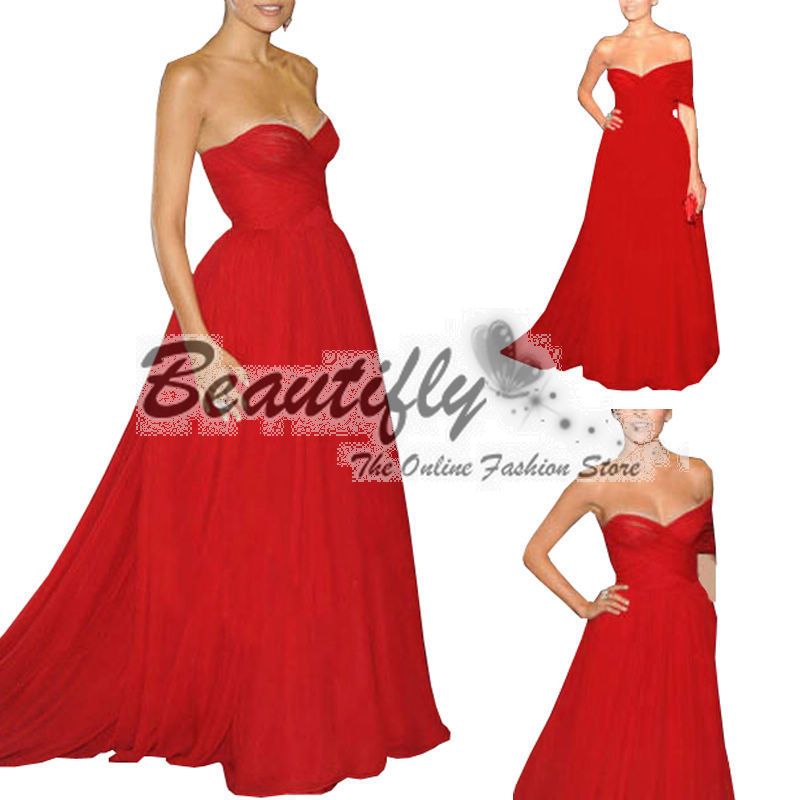 Celebrity Red Wedding Evening Party Dresses*@*  