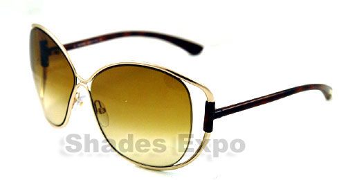 NEW TOM FORD SUNGLASSES TF 155 HAVANA EMMELINE 28F AUTH  