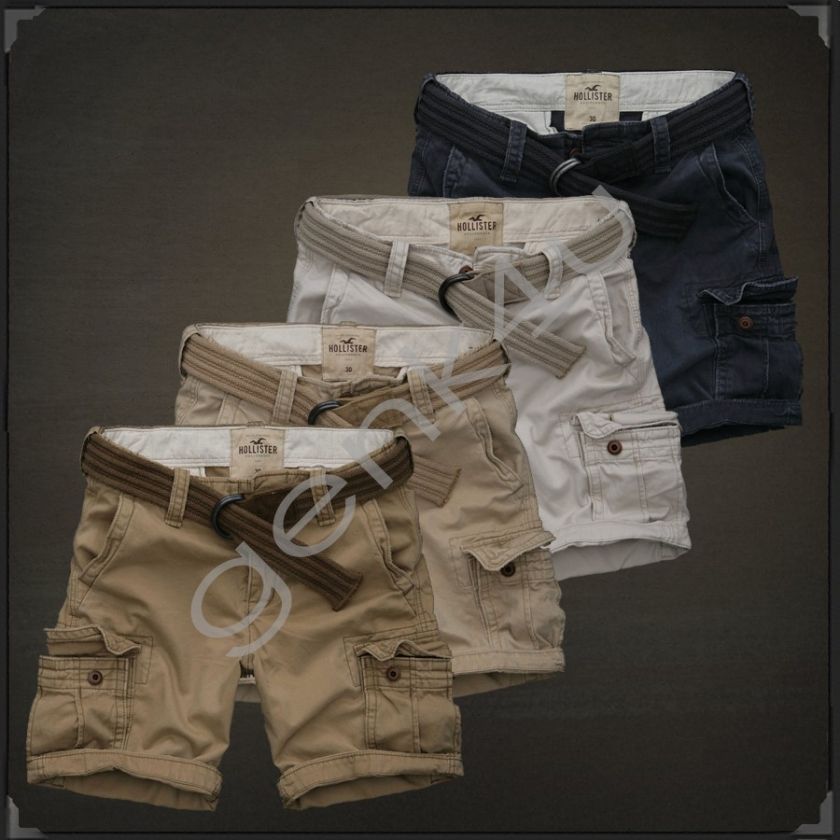 2012 New Mens Hollister By Abercrombie & Fitch Cargo Shorts Faria 