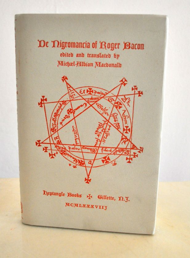 NIGROMANCIA of Roger Bacon Heptangle Black Magic Necromancy Sorcery 