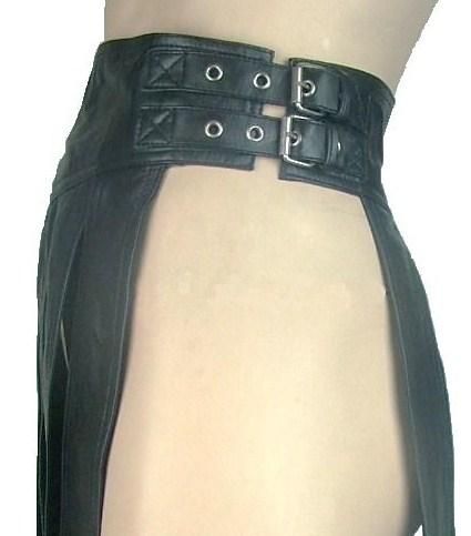 Mans LEATHER Roman Gladiator Kilt LARP All Sizes  