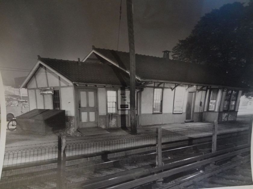 1953 LIRR Long Island Rail Road Station Bellmore NY New York Photo 