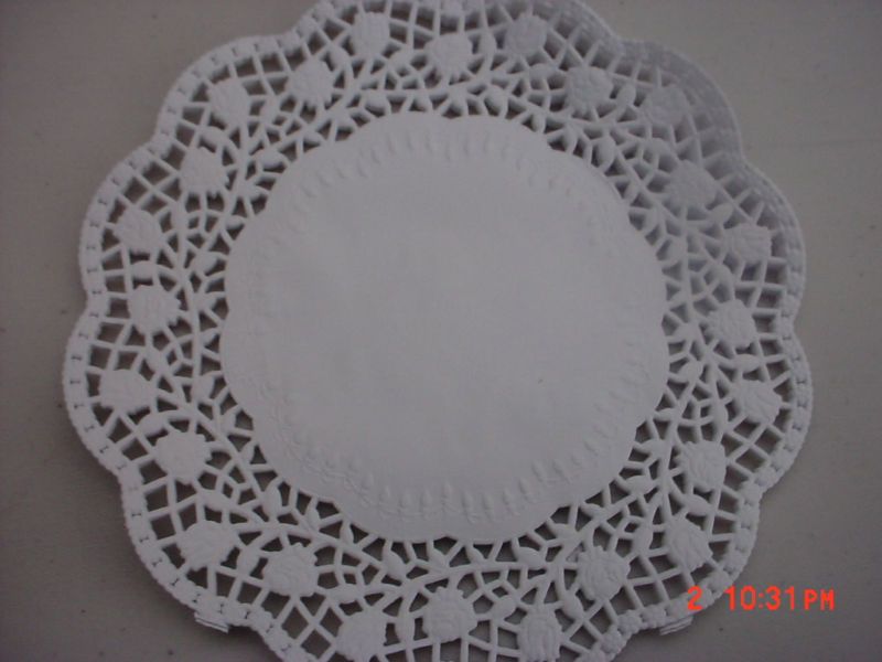 White Round Paper Lace Doilies 240 ct  