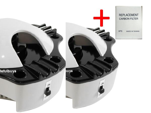 SET of 2 Worlds Best Smokeless Ashtray + Box Filters  