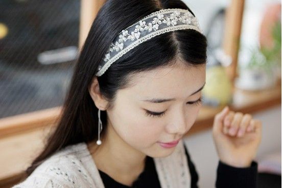 New Ivory Pearl lace hair band headbands Sweet Gift  