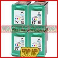 pk HP 97 97 97 97 Color Ink Printer Cartridge C9363WN  