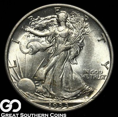   Walking Liberty Half Dollar NEAR GEM BU++ ** TREMENDOUS COIN  