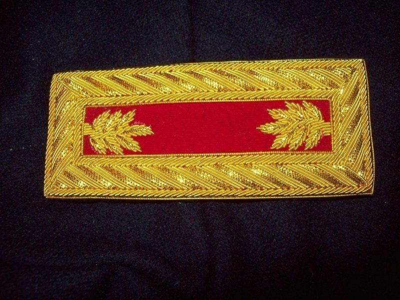 Civil War reenactor shoulder boards Ex Rich Major Arty  