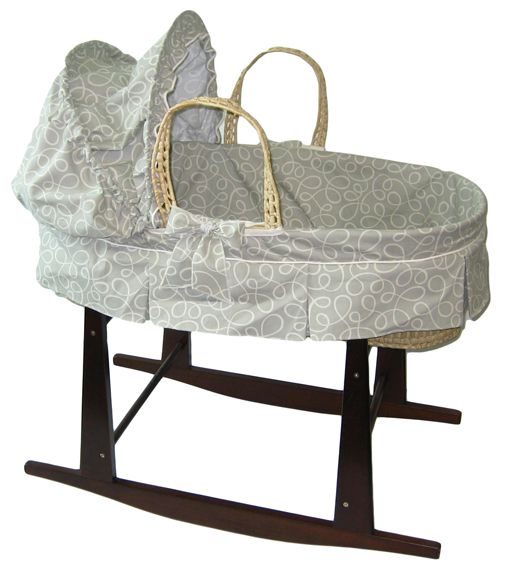 Moses Basket Jolly Jumper Grey Swirl  