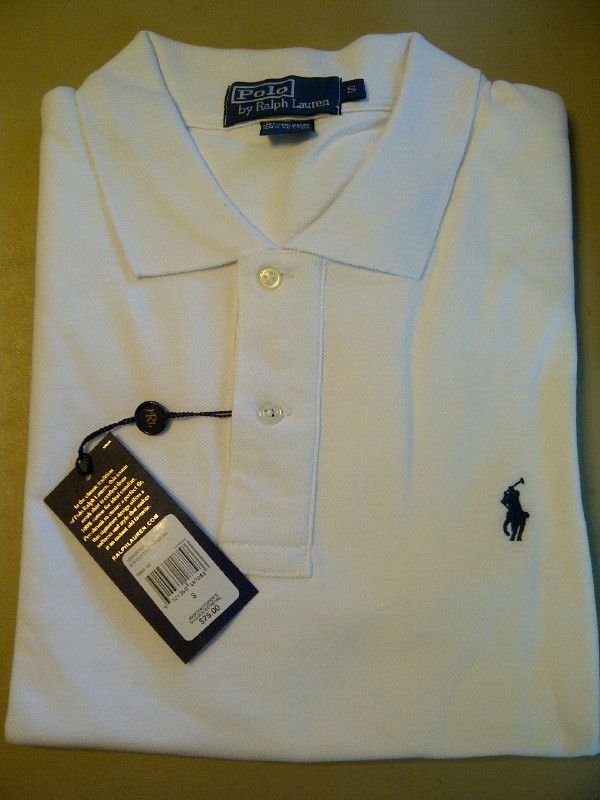   SMALL PONY WHITE SHORT SLEEVE POLO SHIRT Small Large XL XXL  