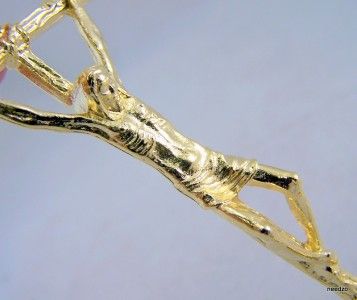 Gold Papal Cross W Miraculous Medal Silver Mary Stand  