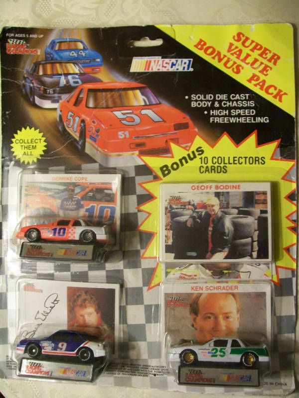 NASCAR RACING CHAMPIONS DIE CAST CARS & COLLECT. CARDS  