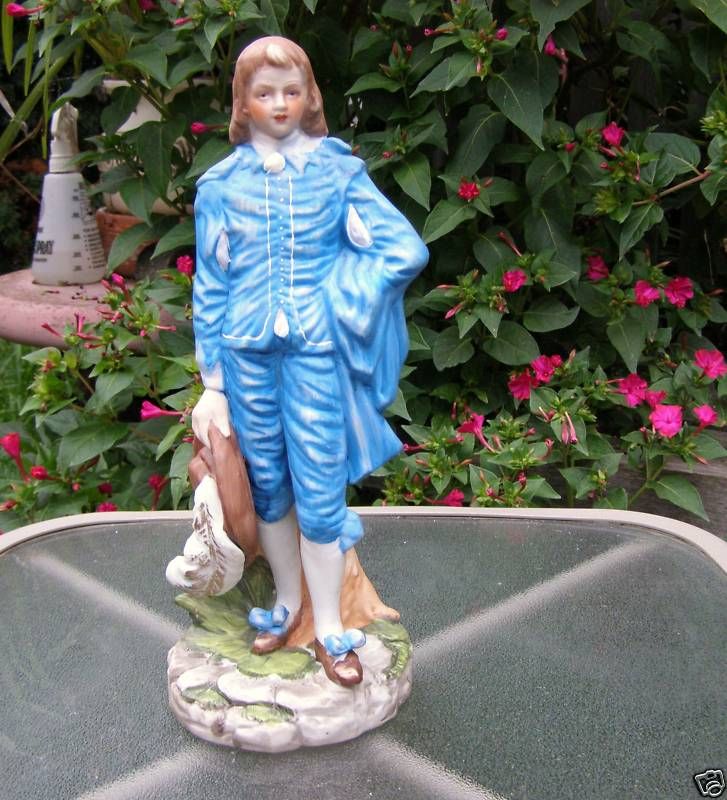 VINTAGE HAND PAINTED GAINSBOROUGH BLUE BOY SCULPTURE  