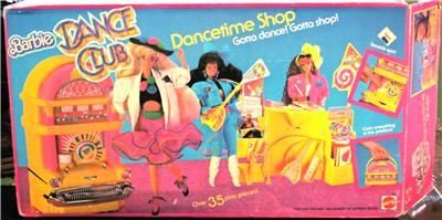 1989 Barbie Dance Club Dancetime Shop In Original Box  