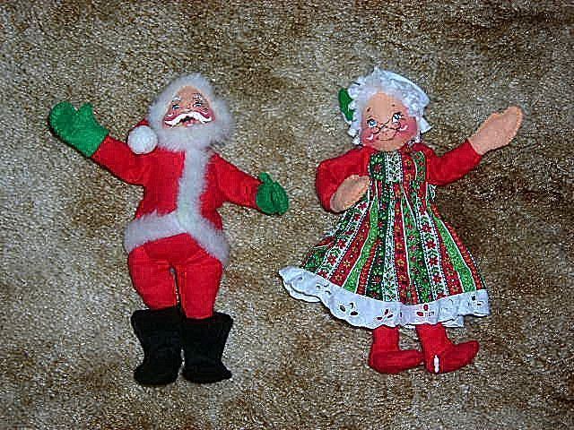 Vintage (1963) Santa Claus & Mrs. Claus by Annalee~MINT  