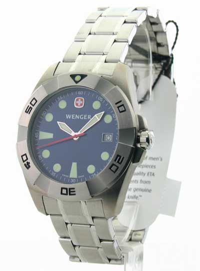 Wenger 72978 Swiss Sport II Watch Mens Steel New Date  