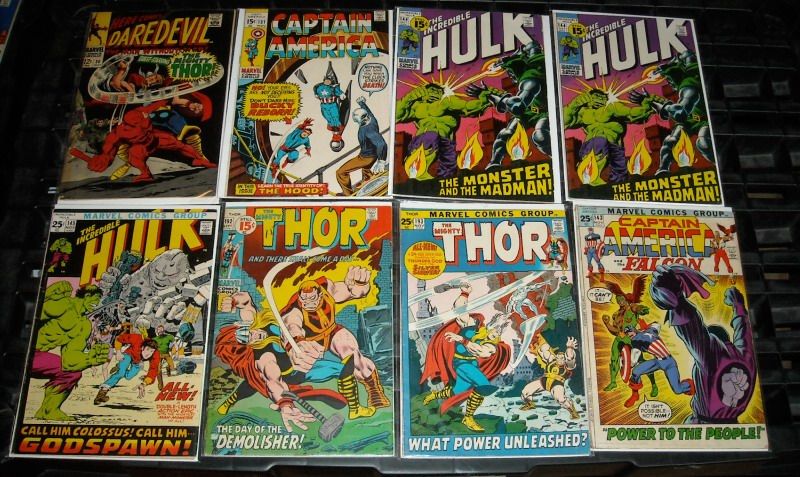   Age Comic Collection Run Lot Avengers #1 Thor Captain America  