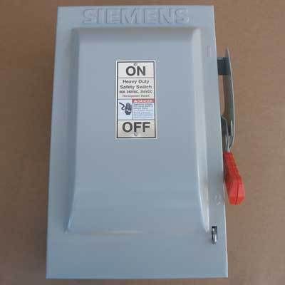 New Siemens HF222N HD Fusible Safety Switch 60A 240VAC Nema 1  