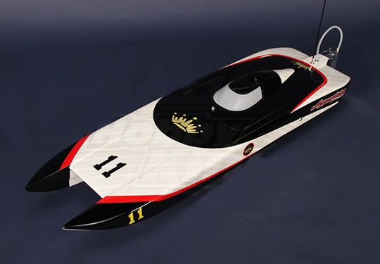   Catamaran Apparition Brushless RC Electric Fiberglass Boat ARTR  