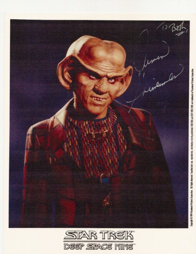 Deep space Nine ~ Signed Autograph Armin Shimmerman  