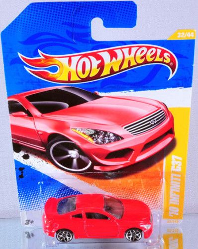 Hot Wheels 10 Infiniti G37 2010 New Modesl RED  