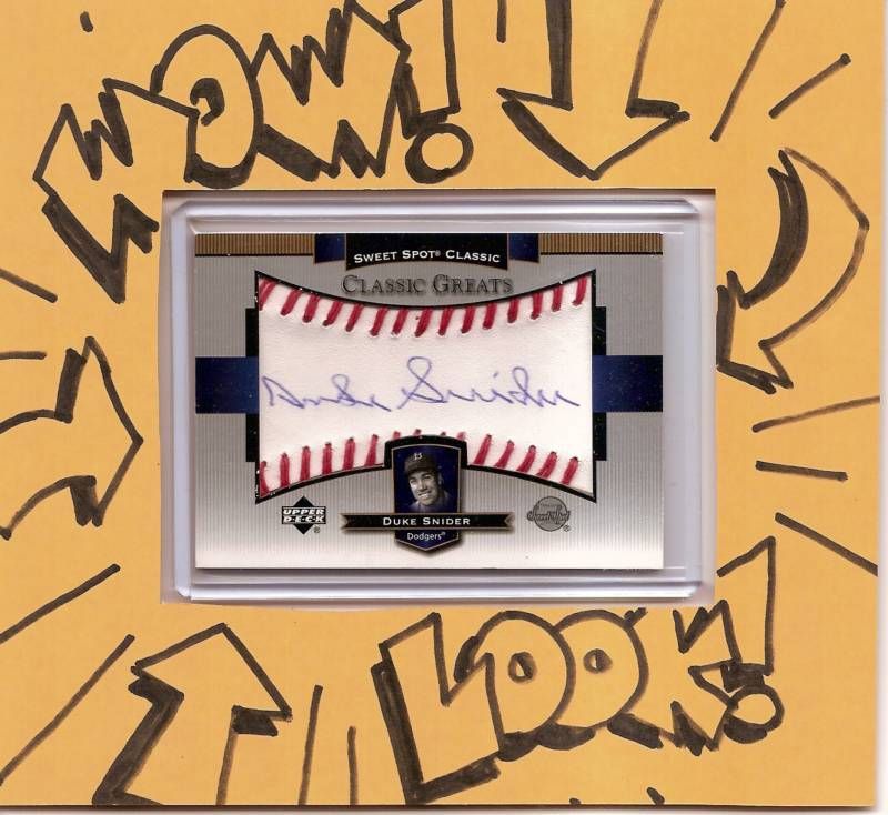 SWEET SPOT CLASSICS Duke Snider Auto Ball Leather SP  