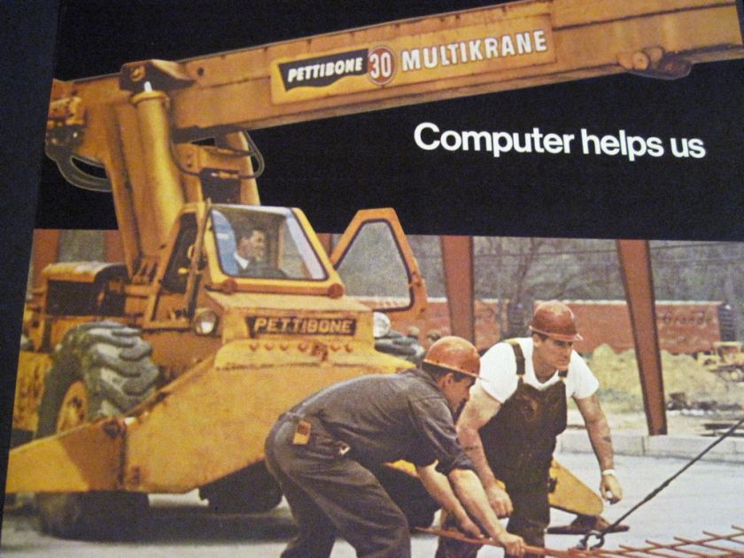 Pettibone Crane 30 Multikrane used in 1969 Keystone Ad  