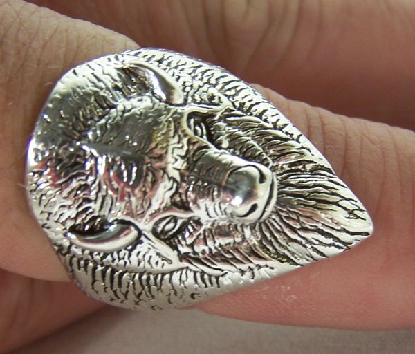 BUFFALO HEAD BIKER RINGS BR90R jewelry biker HEAVY ring bikers fashion 