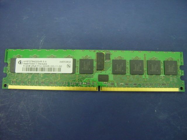 Infineon 512MB 2Rx8 PC2 3200R 333 11 G0 Server RAM  