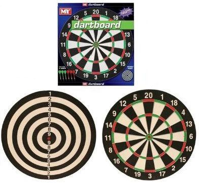 My Dartboard Double Sided Board With Six Darts  