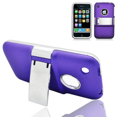 Permium Case Cover w/ Kickstand for Apple iPhone 3G 3GS Phone w/Screen 