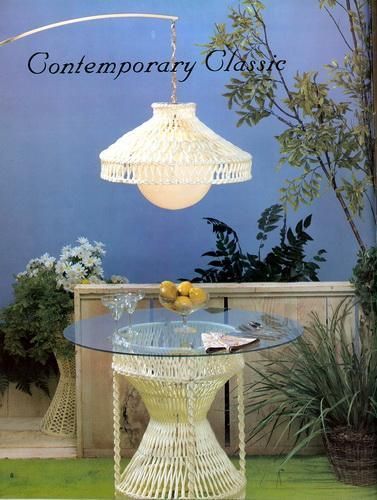 FORM & FANTASY Bk 4~Macrame Pattern Book~LAMP~FURNITURE  