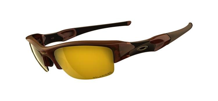 NEW Oakley FLAK JACKET POLARIZED Rootbeer/Gold Irid 12 901  