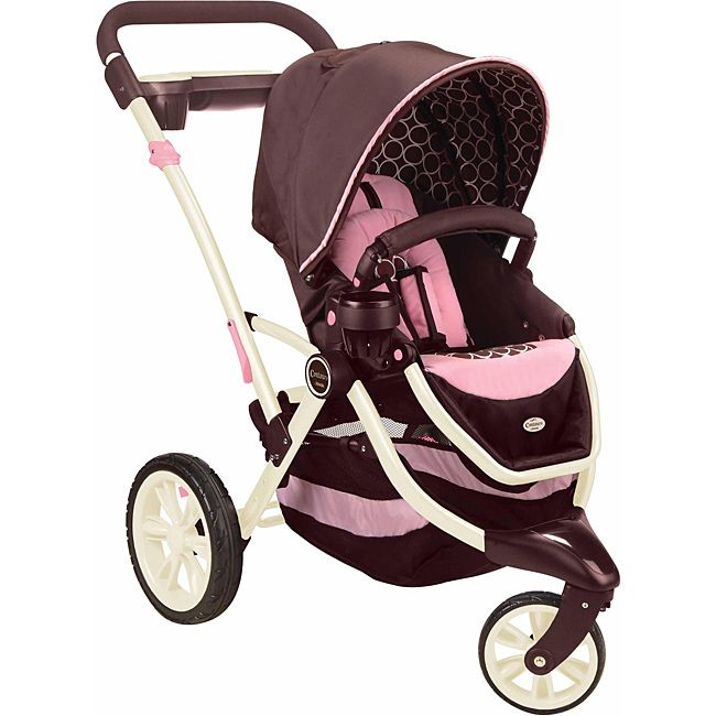 Contours Options 3 Wheeler Stroller BLUSH BROWN & PINK ~BRAND NEW 