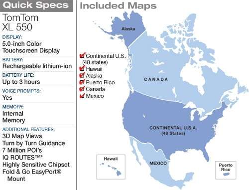   XXL 550M Auto GPS 5 Lane Guidance LIFETIME MAPS 636926039888  