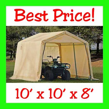 SHELTER LOGIC 10 x 10 STORAGE SHED CARPORT GARAGE TENT  