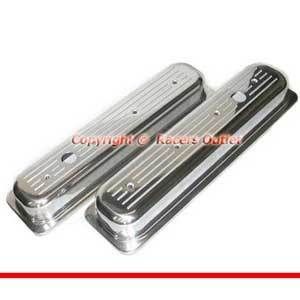 Aluminum Valve Covers sb Chevy 305 350 Center Bolt Vortec Centerbolt 